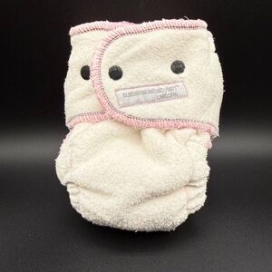 Sloomb Terry Happy Little Clouds Fitted Diaper